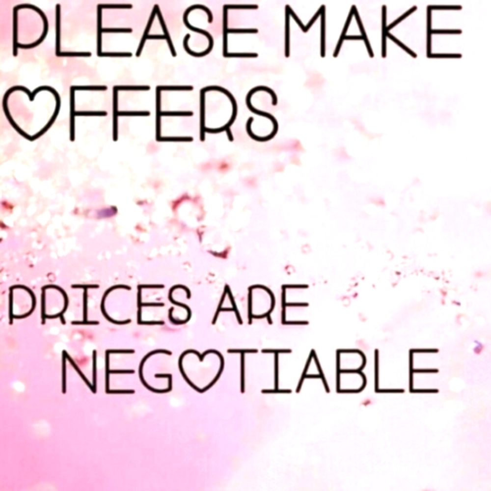 Prices are negotiable